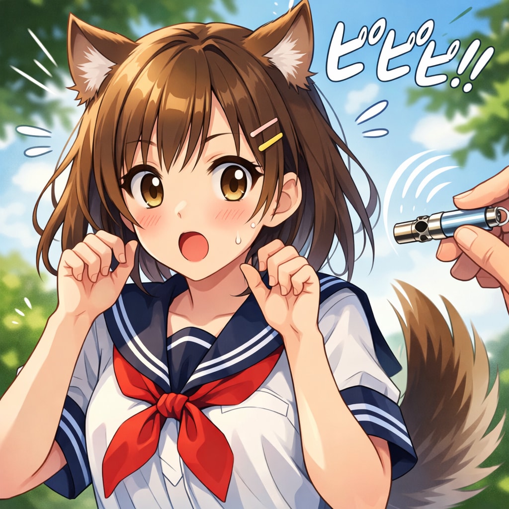 私も犬笛が聴こえる