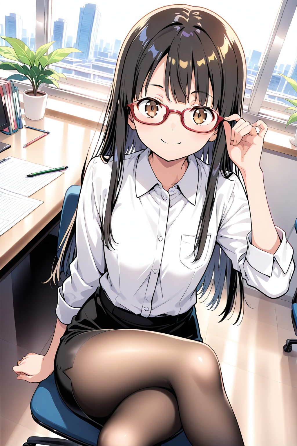 オフィス | の人気AIイラスト・グラビア