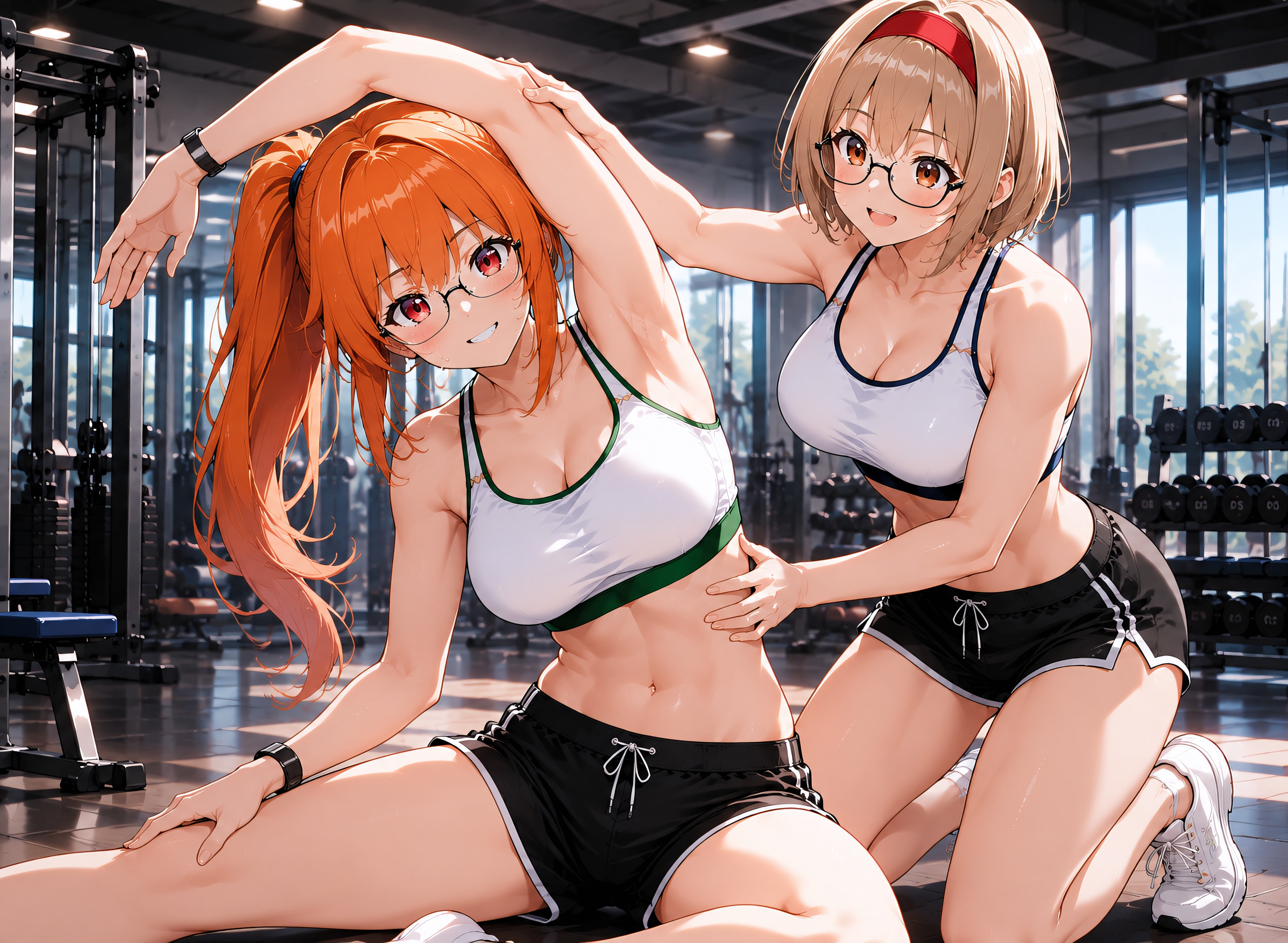 【今日の腹筋】支え合うストレッチ