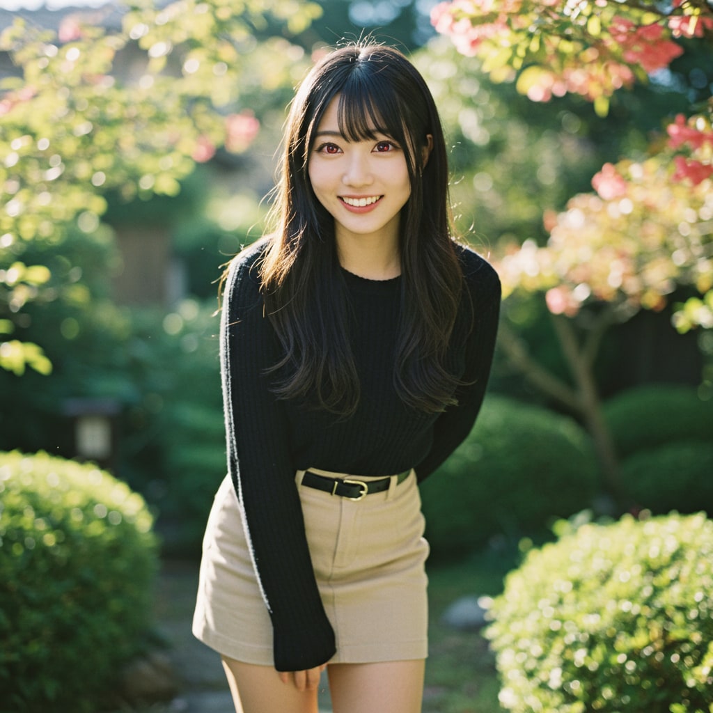 微笑むリナちゃん