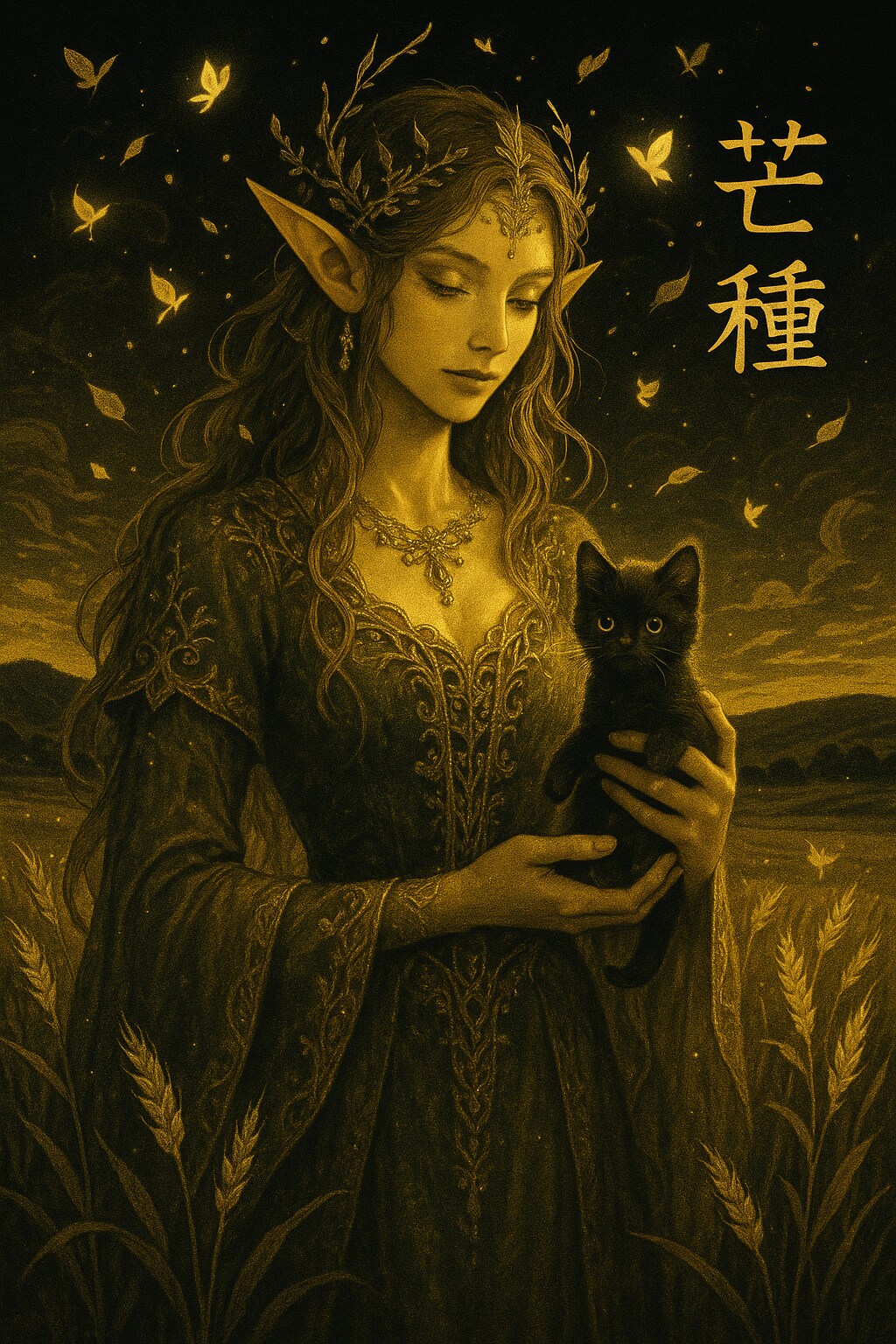 芒種の夜に、穂を抱く