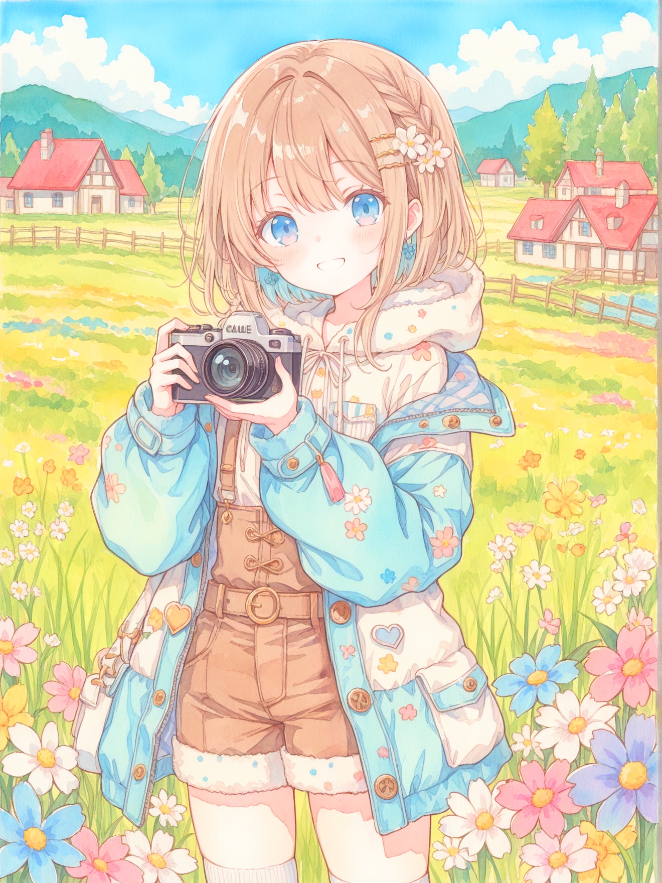 春を探すカメラガール | の人気AIイラスト・グラビア