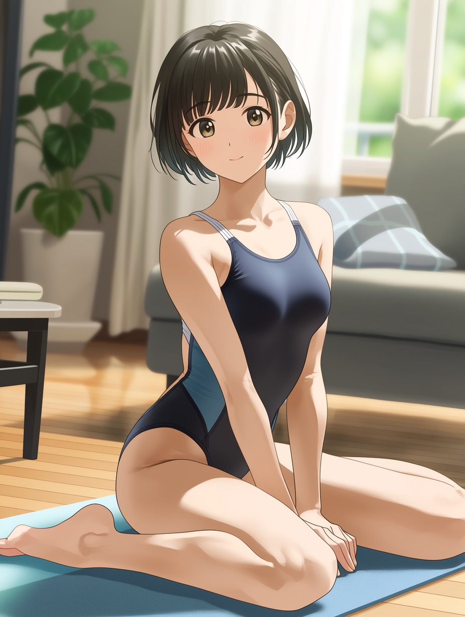黒髪ショート