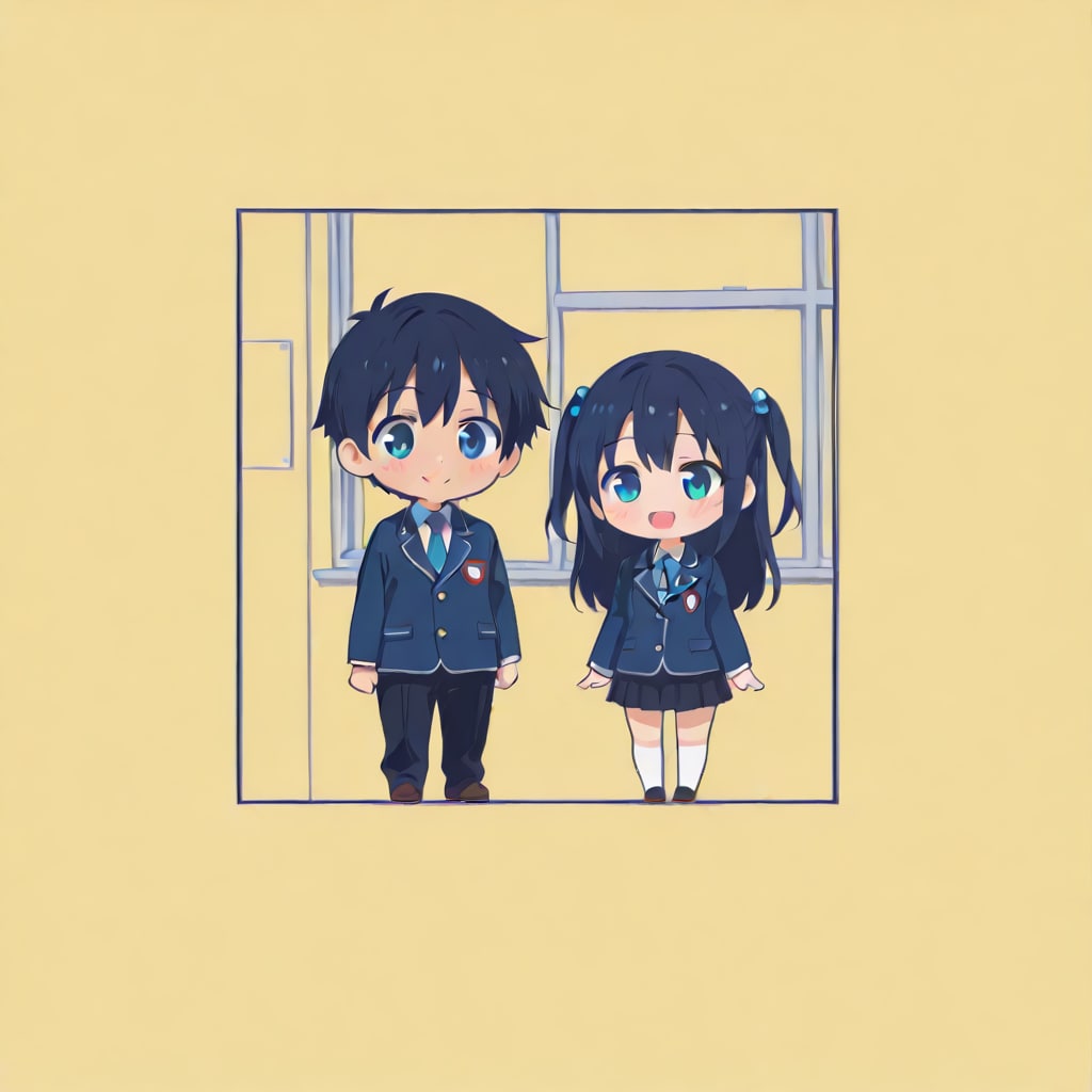 ちびっこ学生カップル