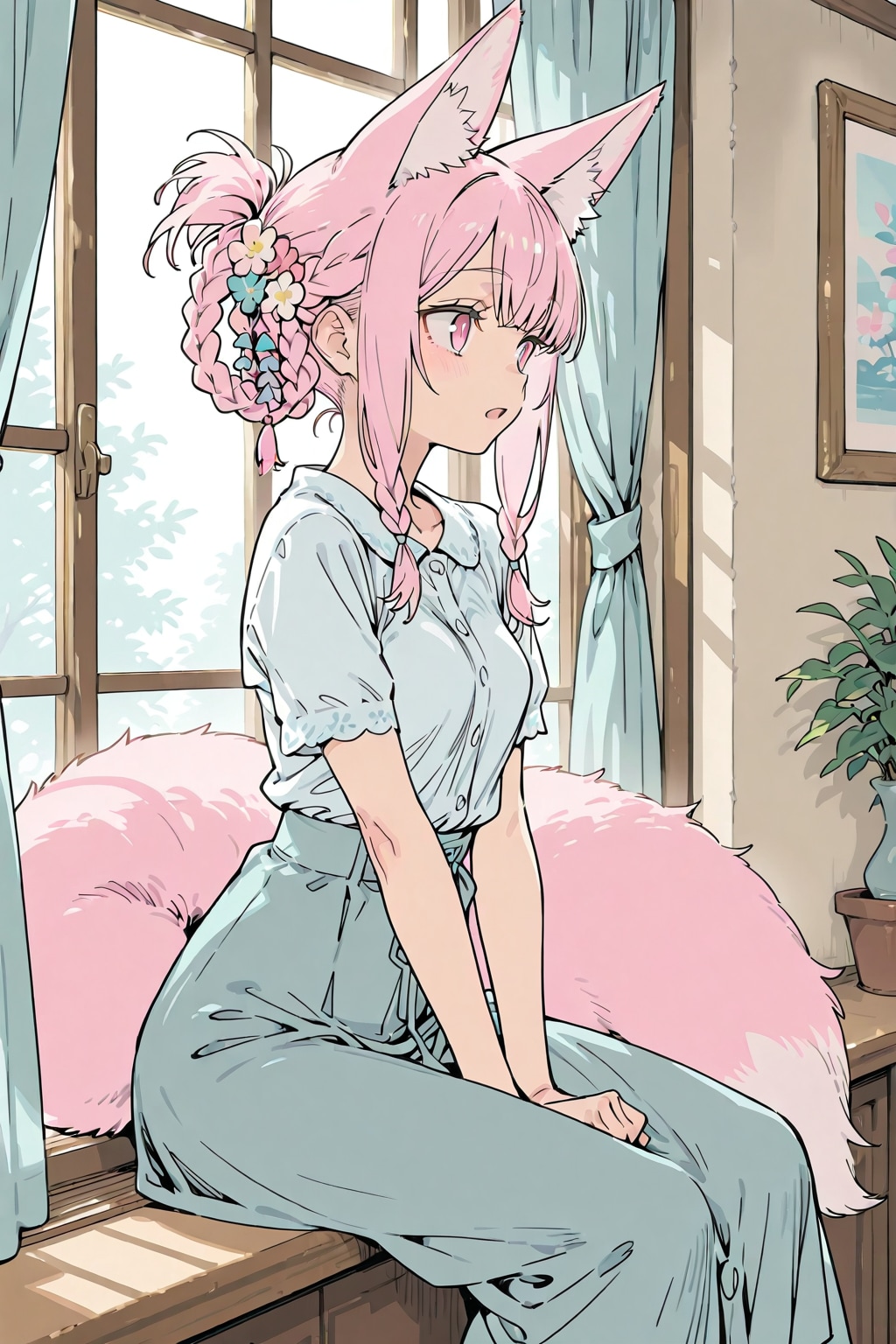 予定のない休日の朝 | の人気AIイラスト・グラビア