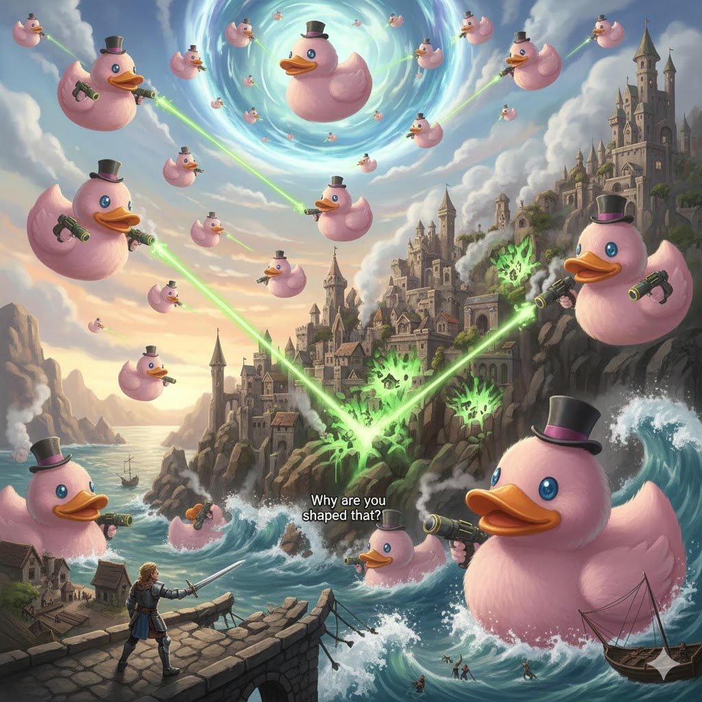 アヒル艦隊襲来！