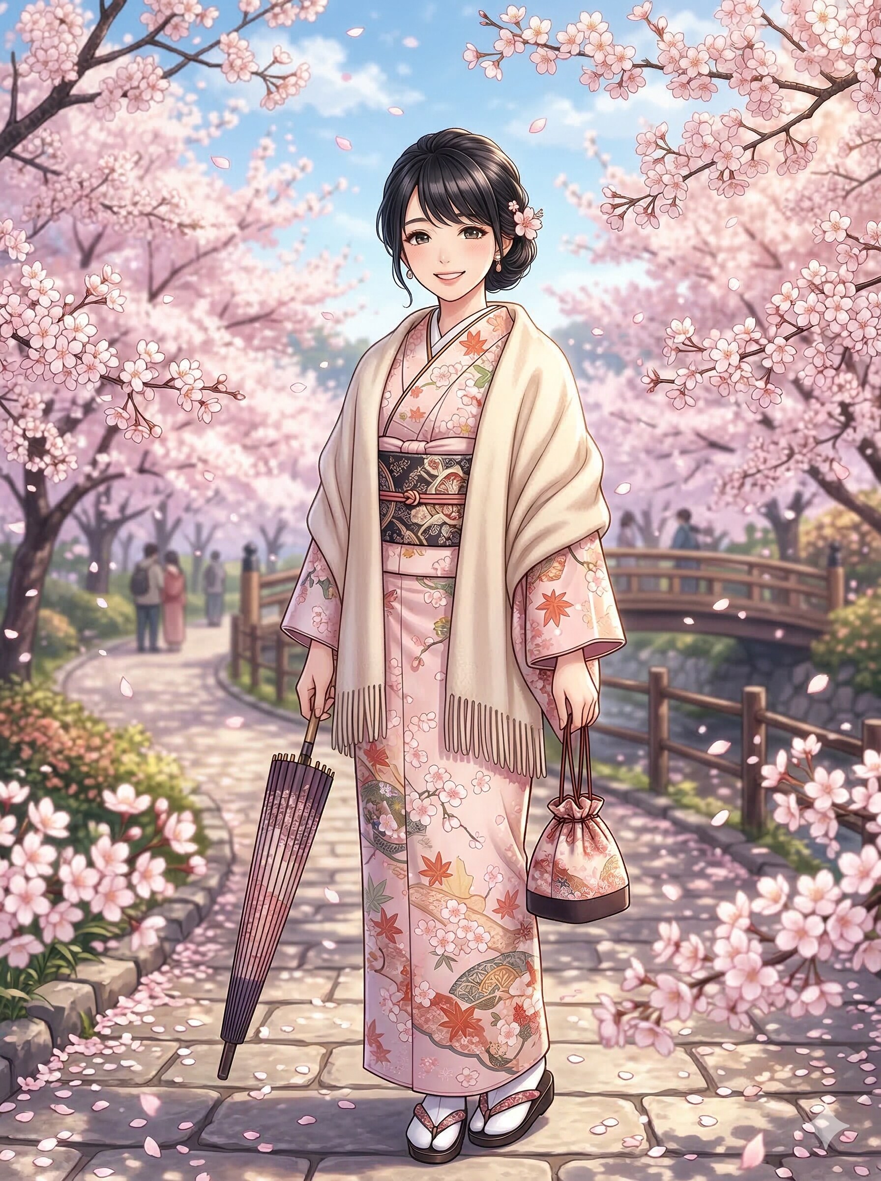 着物の女性