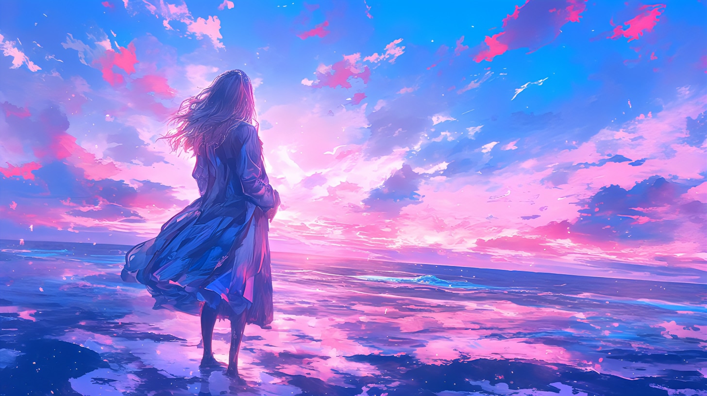 朝焼けと君 | の人気AIイラスト・グラビア