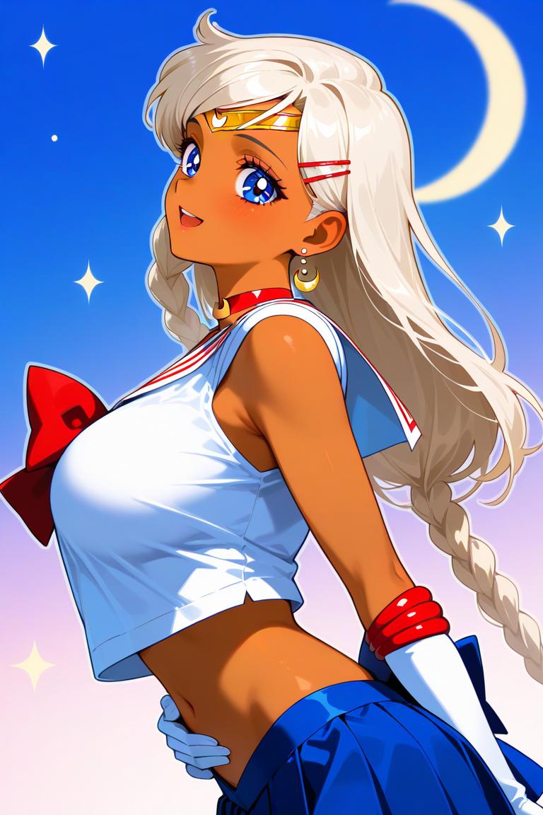 セーラー戦士コスプレ(へそ出し) | の人気AIイラスト・グラビア