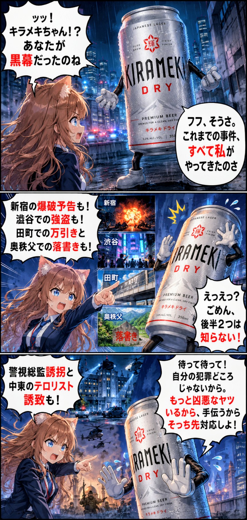 (３コマ)黒幕だったキラメキちゃん | の人気AIイラスト・グラビア