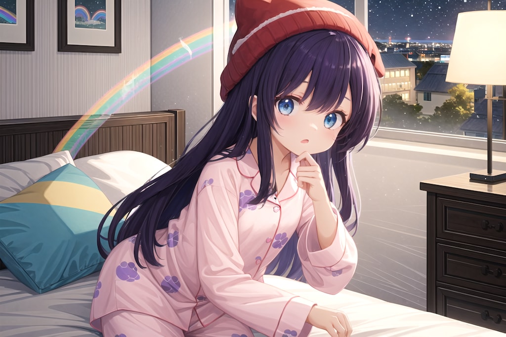 ナイトキャップの少女 2/2