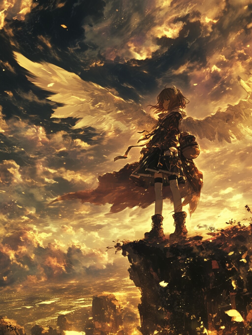 きのこのかさの下で、ひとやすみ🐾