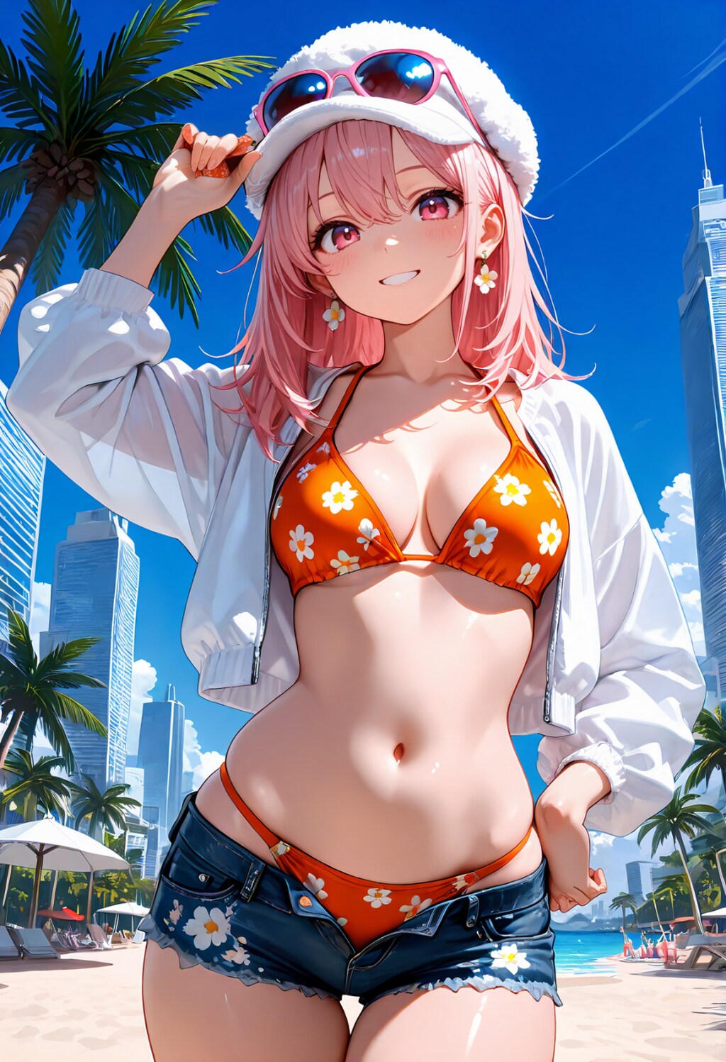 ピンクちゃん夏