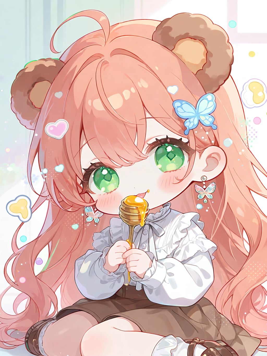 はちみつとくまさん×ちびキャラ