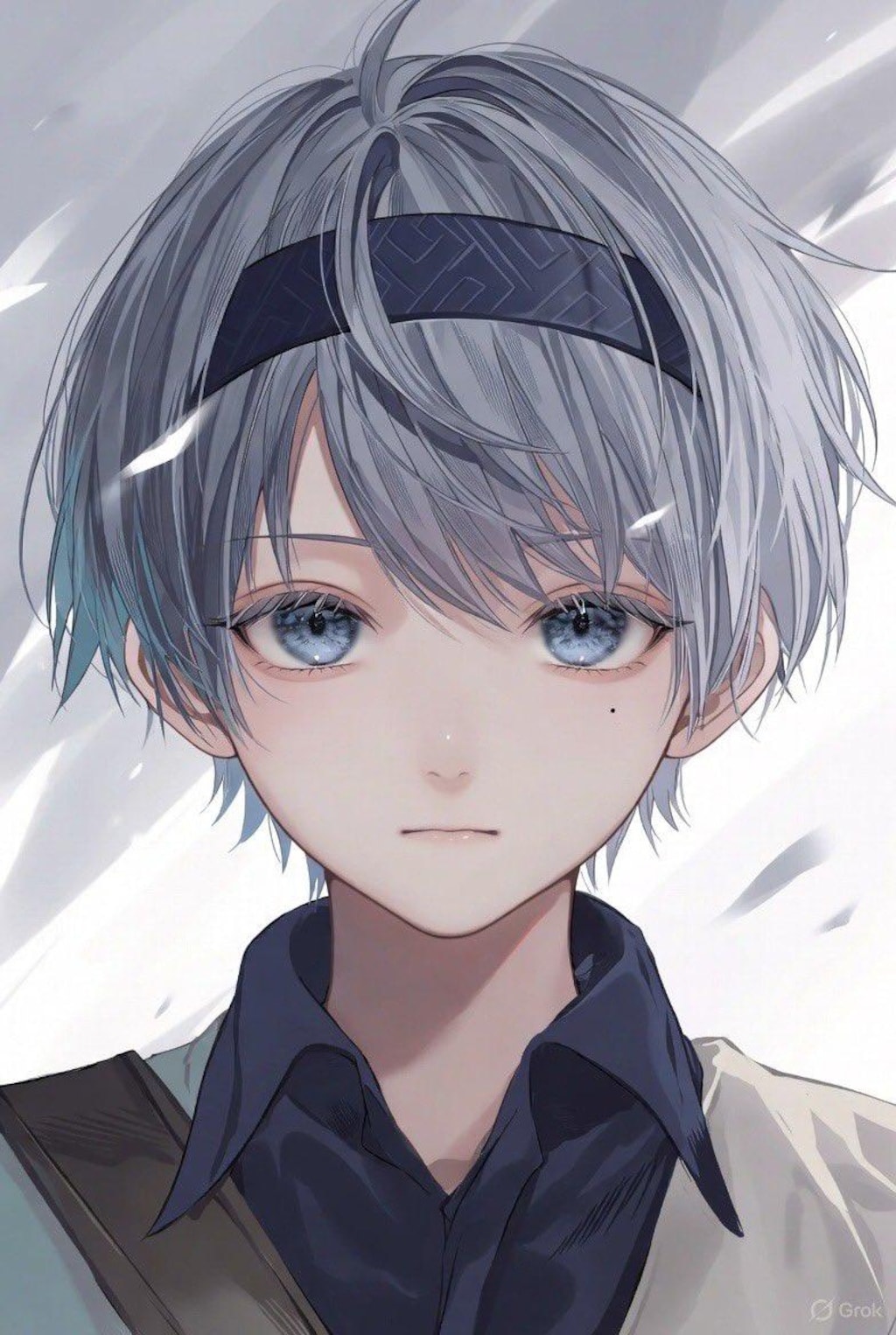 カチューシャをつけた男の子