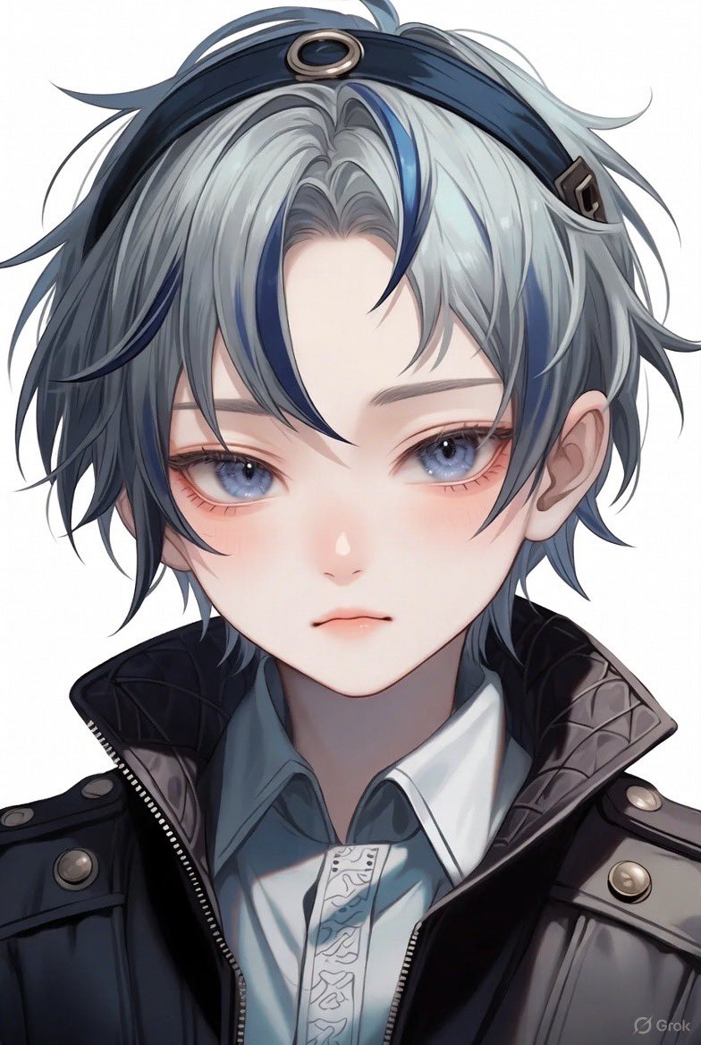 カチューシャをつけた男の子