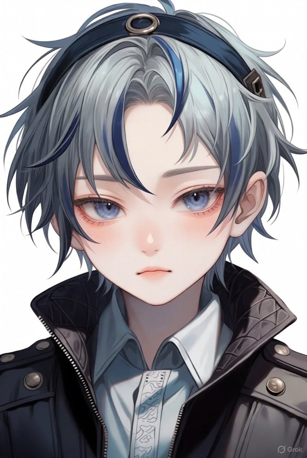 カチューシャをつけた男の子