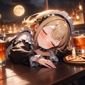 お月見と  酒とおピッツァ  メイドちゃん 8枚目