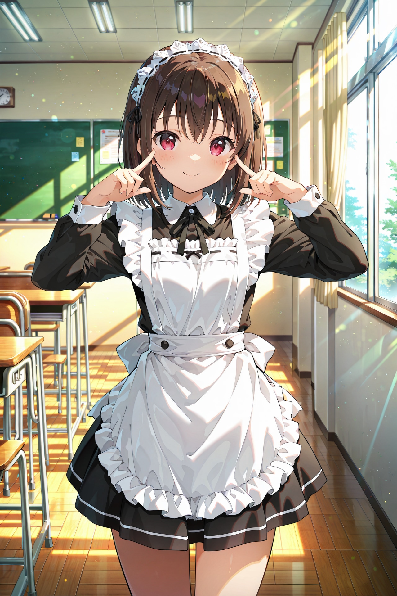 放課後メイドタイム♪〜スカートひらりの青春日誌〜 | の人気AIイラスト・グラビア