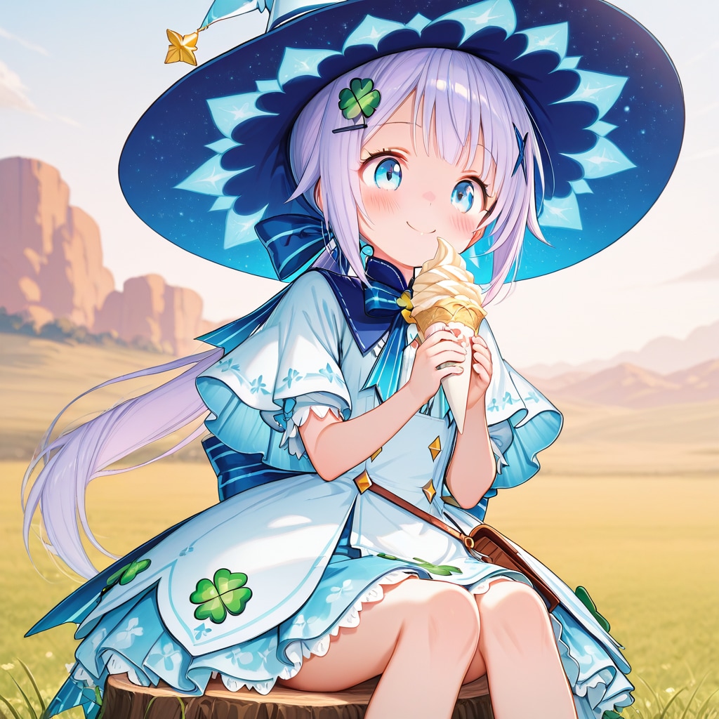 ヴィアとソフトクリーム