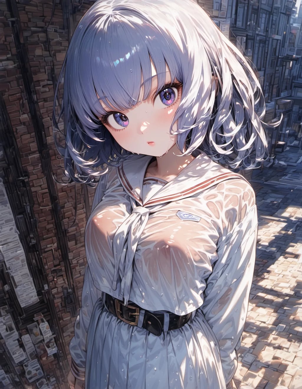 Damp Alleyway Portrait