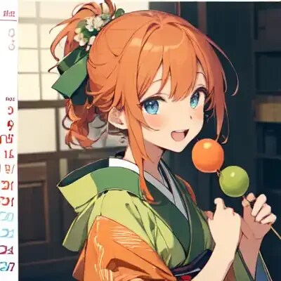 団子食べる君