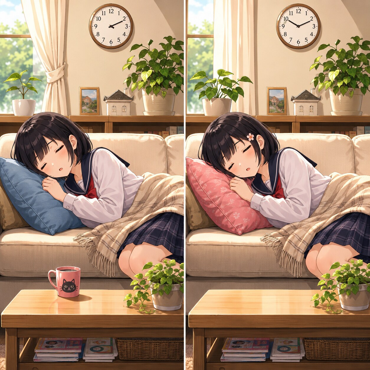 間違い探しの女の子
