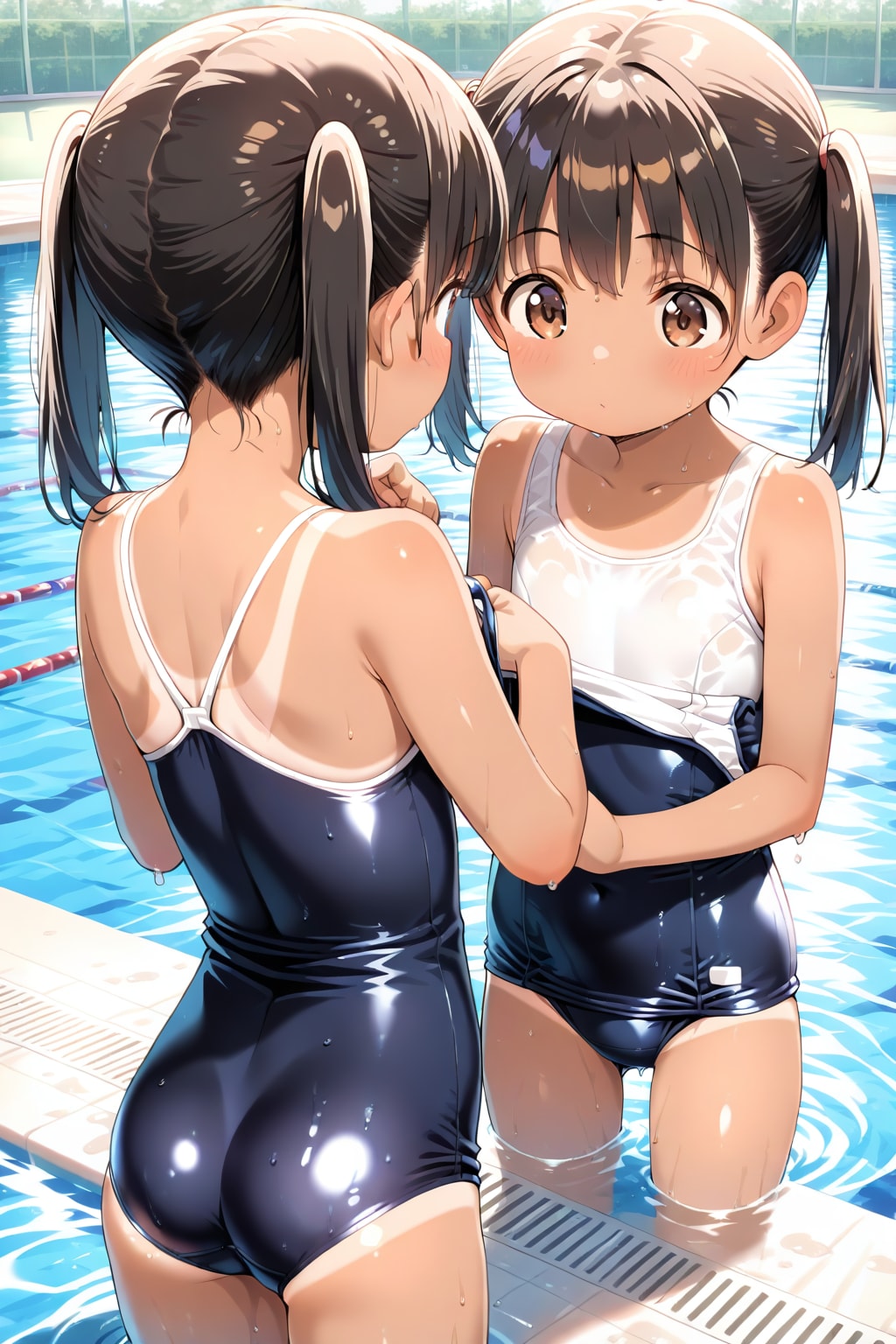スク水美少女たち