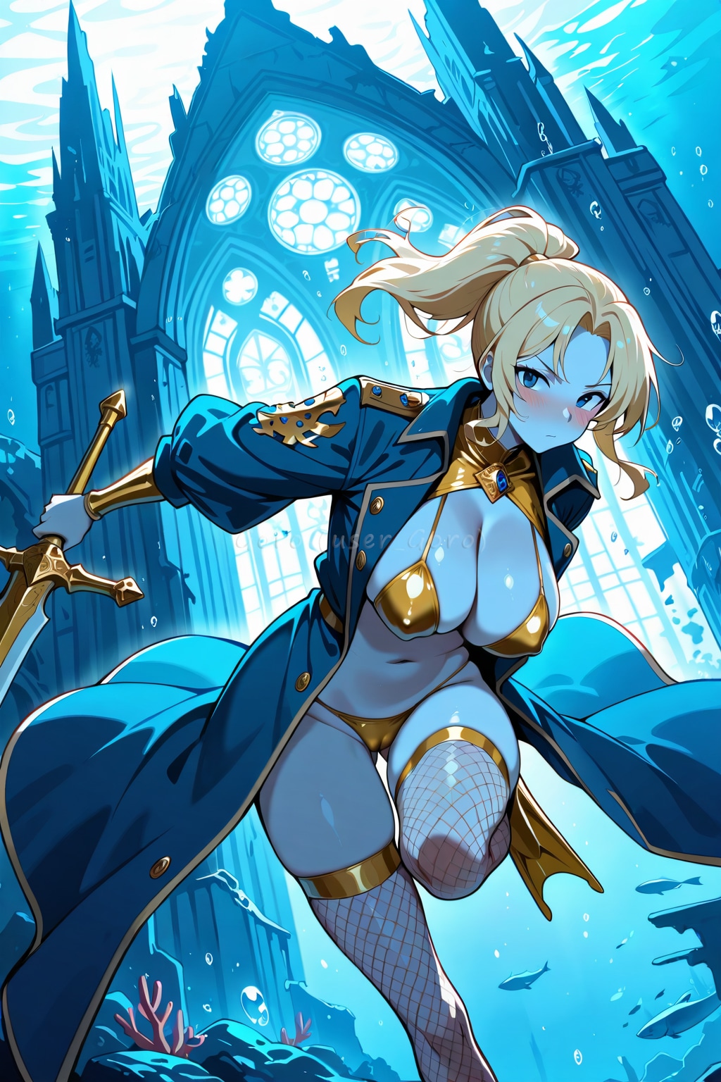 魔法で海に沈められた都市を解放しに行った