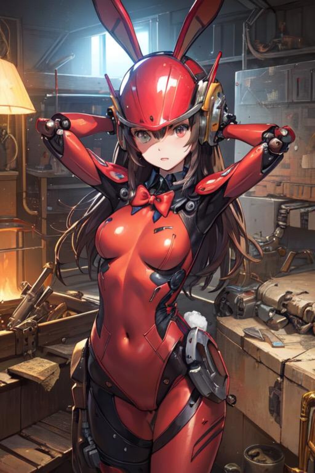 バトロイド・バニー修理中💖