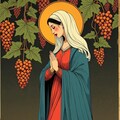 秋の恵みとマリア様 2枚目