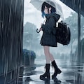 雰囲気ある雨 2枚目