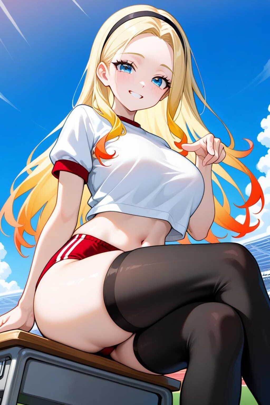 赤ブルマ紺ブルマ