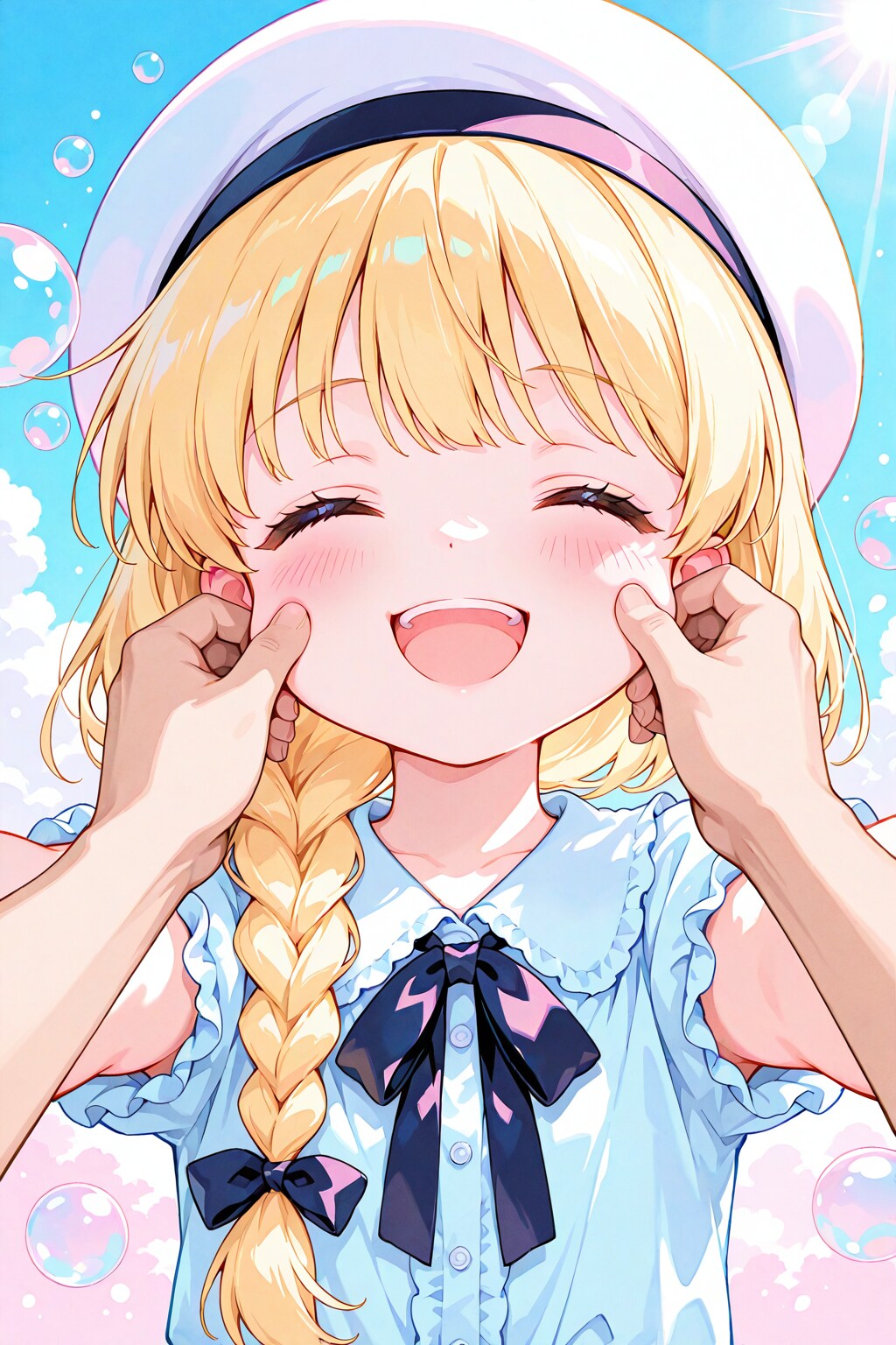 こっぺの頬はぷっにぷに♪