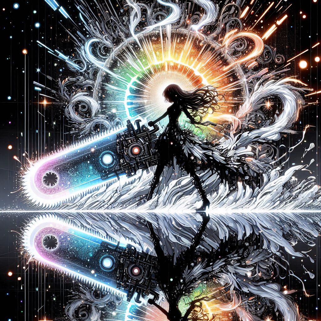 虹色チェーンソー