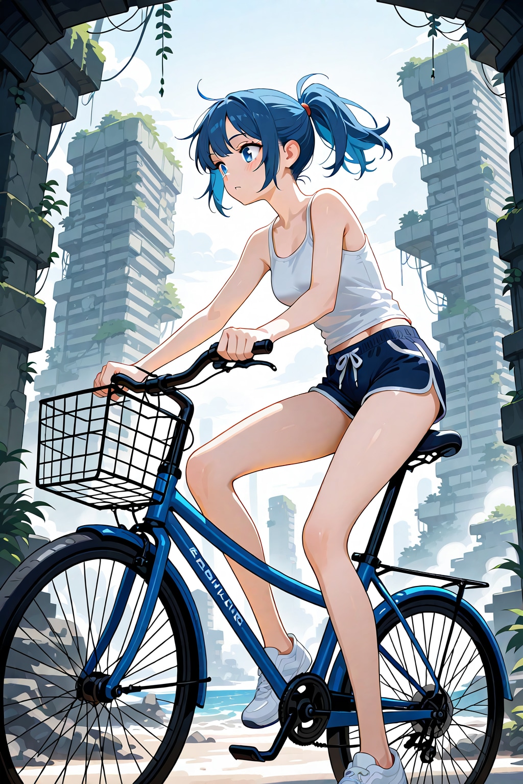 青ぽにちゃん サイクリング_LILY