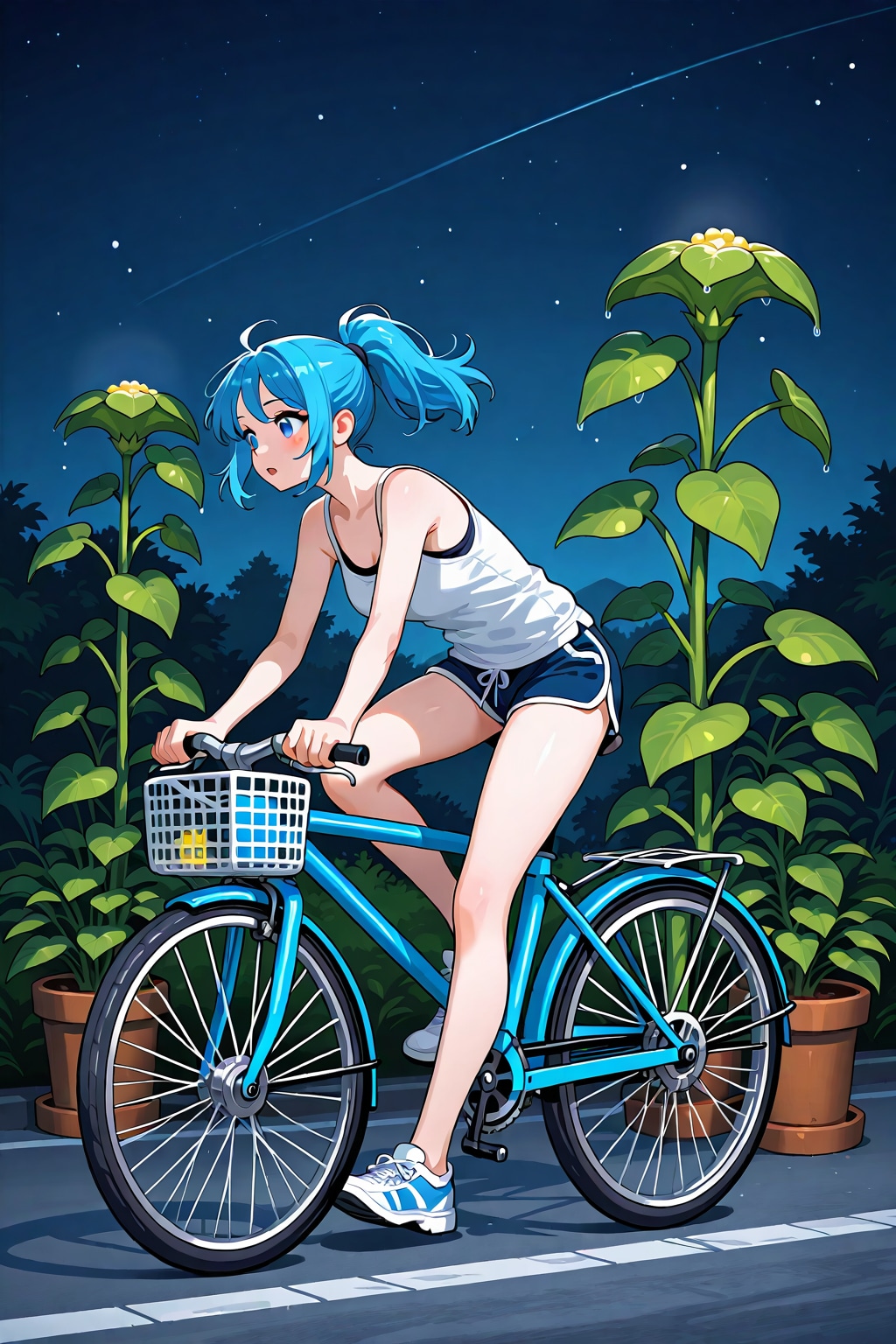 青ぽにちゃん サイクリング_LILY