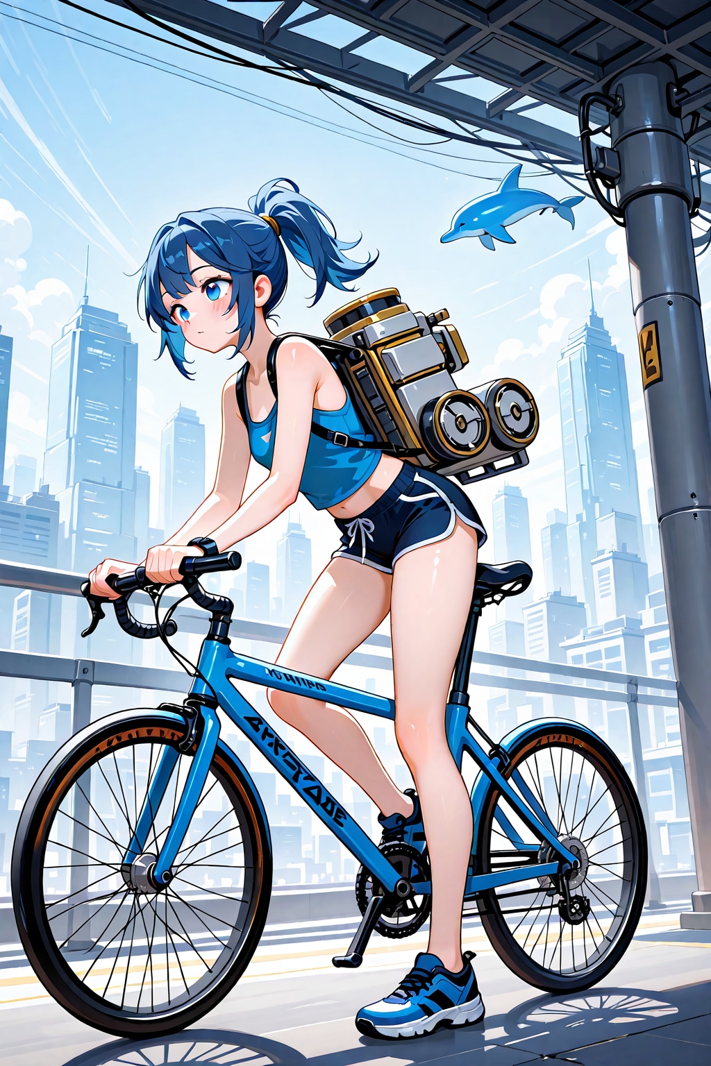 青ぽにちゃん サイクリング_LILY