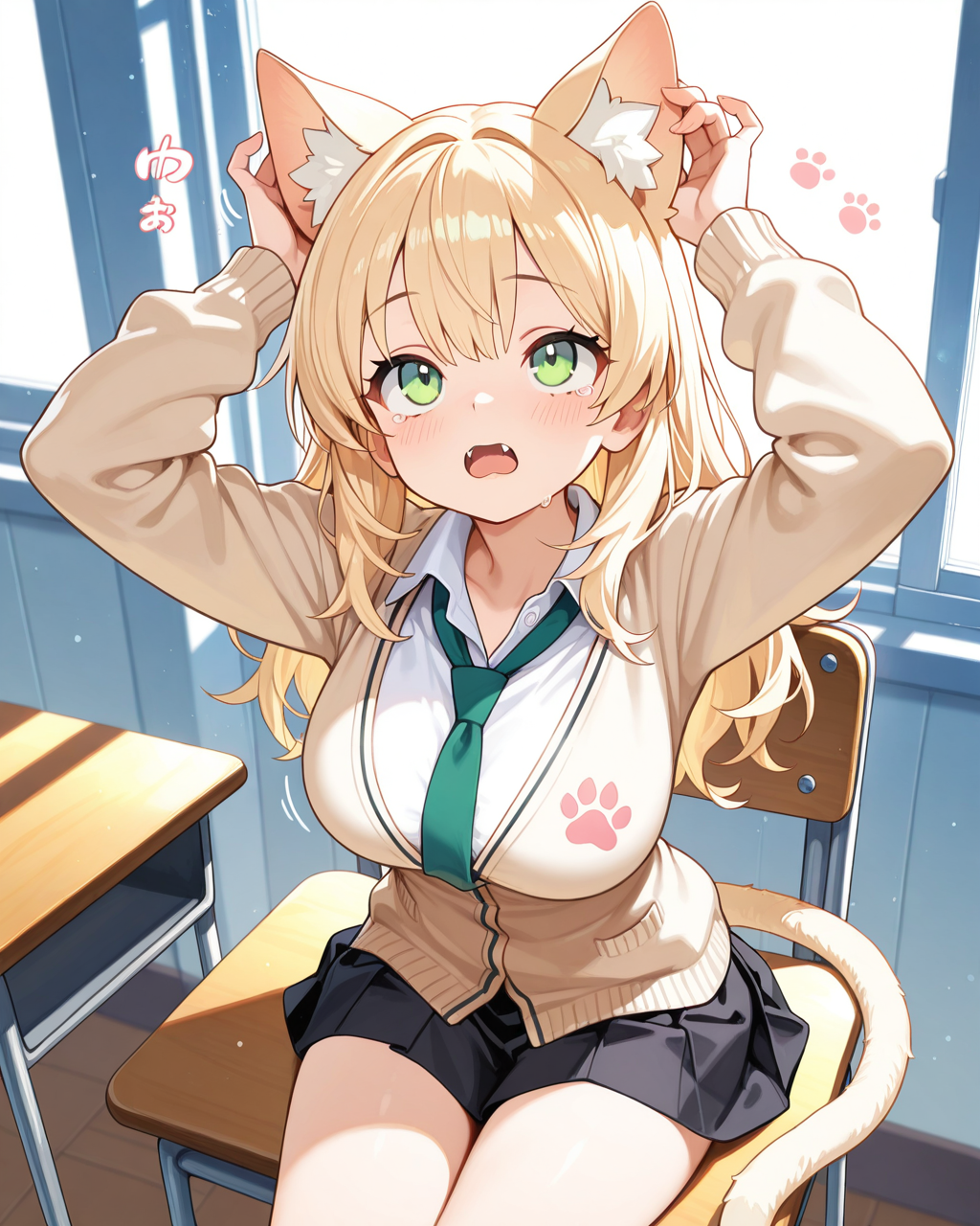 朝起きたら猫になっていた近松沙也ちゃん | の人気AIイラスト・グラビア