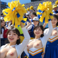 69、異常な猛暑続き～今年からチアガールの衣装は、熱中症対策で露出を増やしました。 2枚目