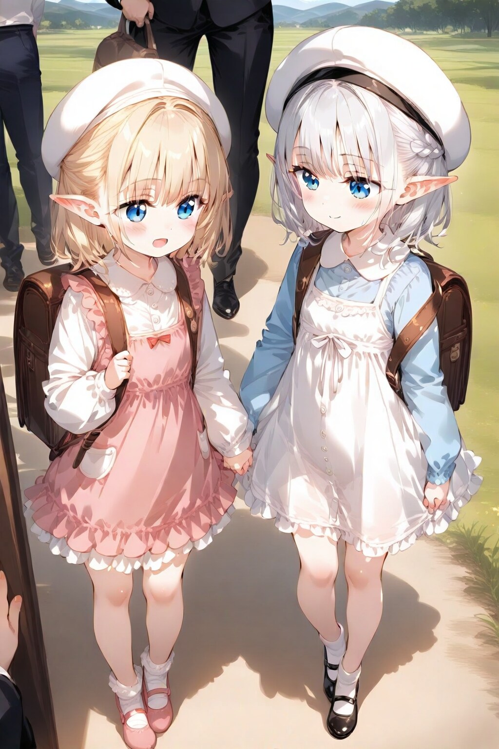 エルフちゃん、ともだちと