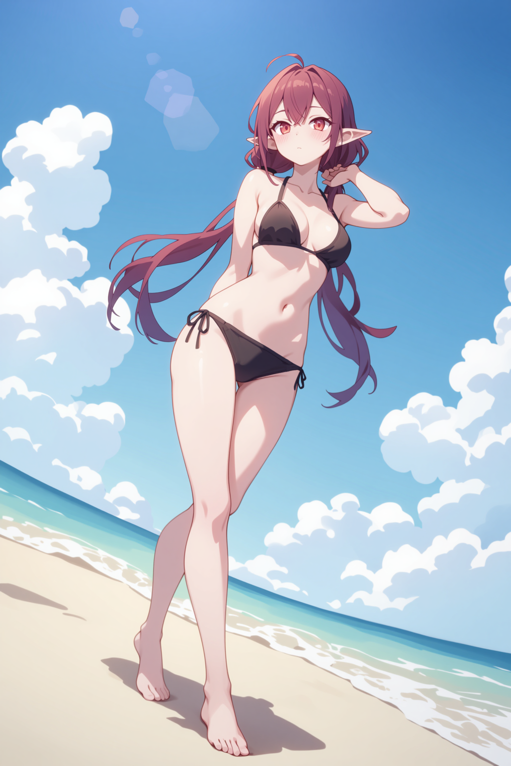 黒ビキニエルフさん