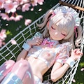 ハンモックで寝るメイドさん2 5枚目