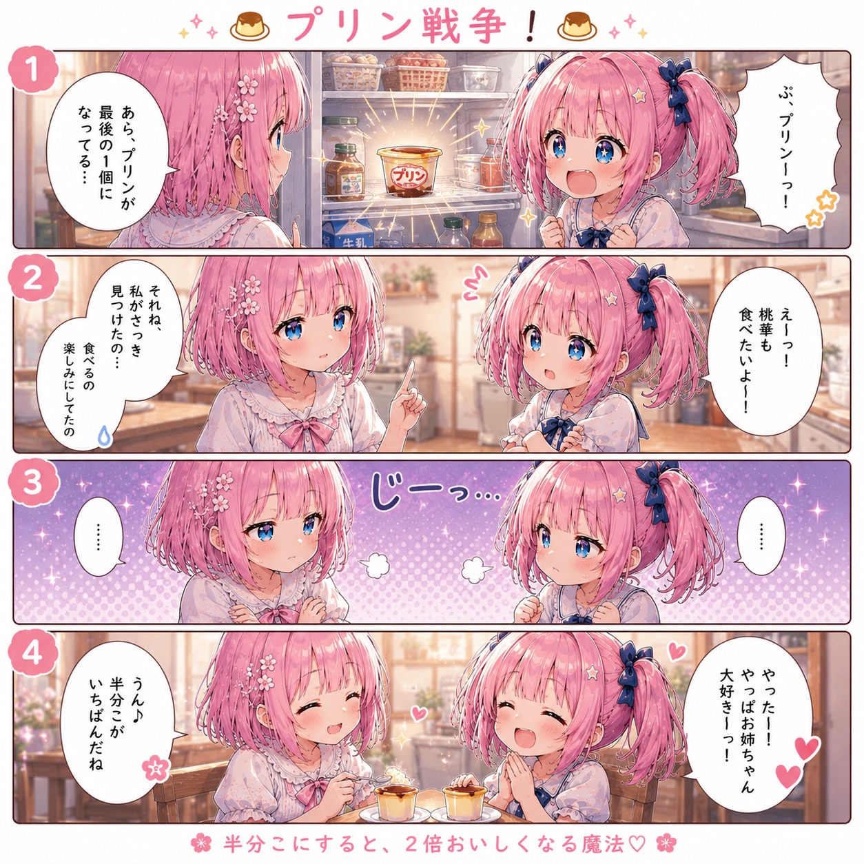 桃花と桃華の何でもない日常④ | の人気AIイラスト・グラビア
