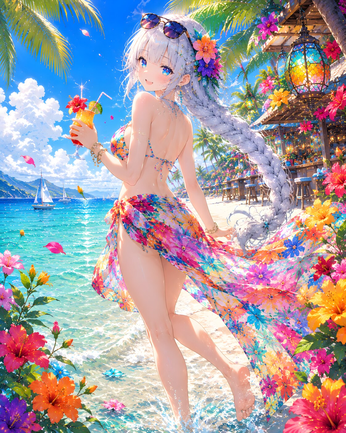 花咲くビーチ | の人気AIイラスト・グラビア