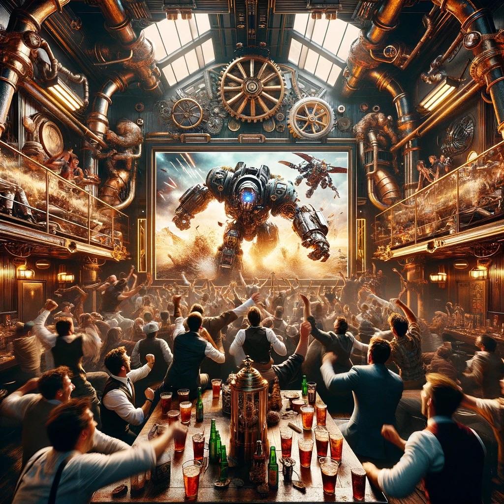 スチームパンク風スポーツ酒場