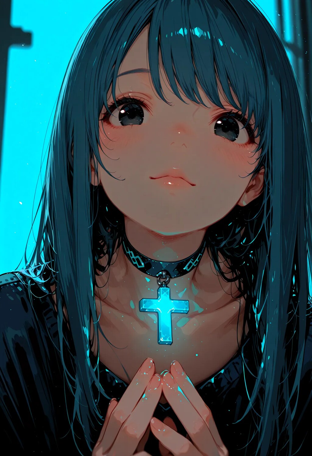 呼応するクロスチョーカー