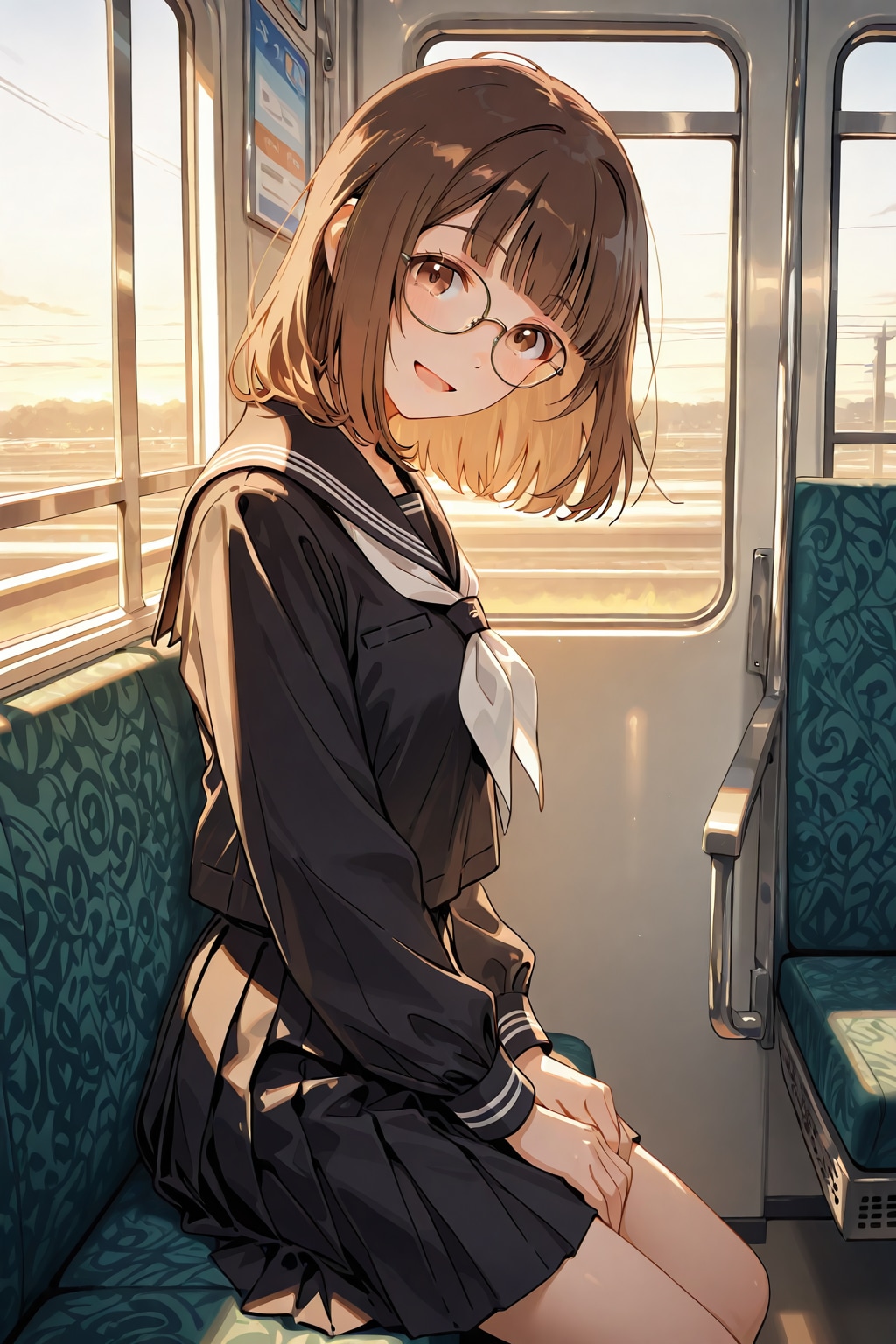 眼鏡×公立ダサ制服女子２４