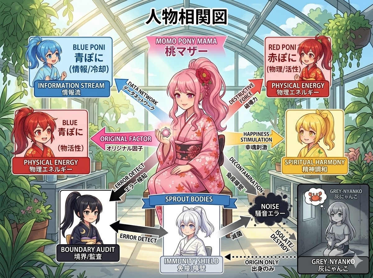 ぽにちゃん相関図