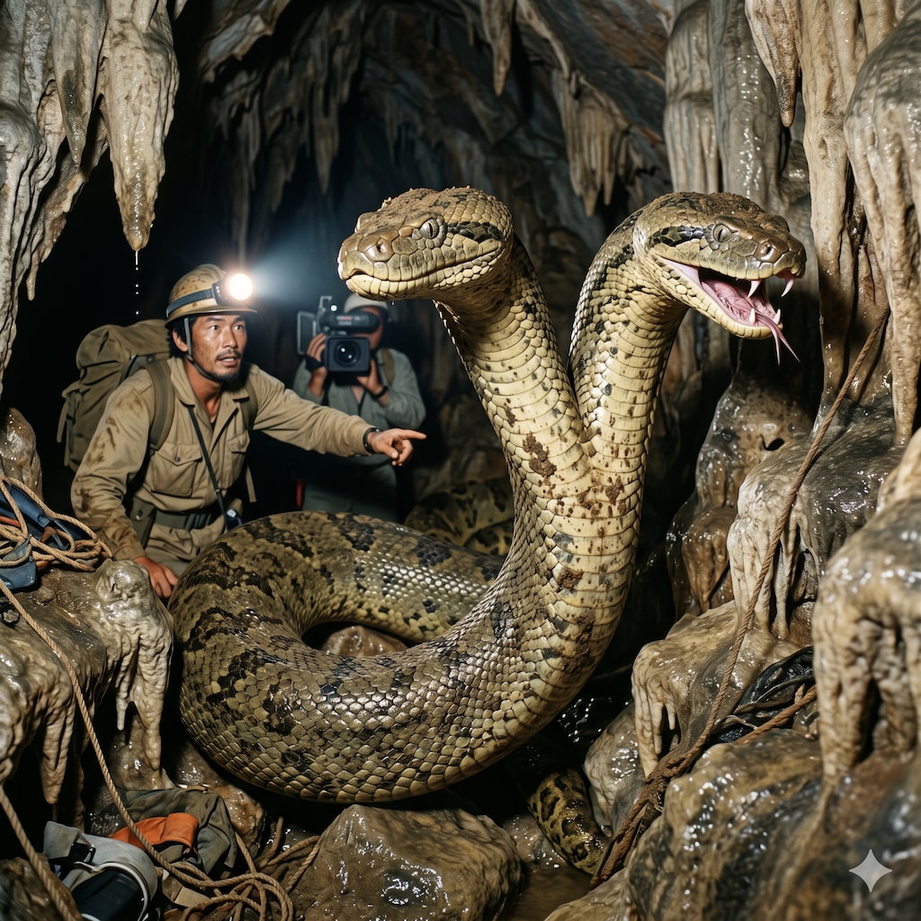 恐怖！双頭の巨大怪蛇ゴーグ！南部タイ秘境に蛇島カウングの魔神は実在した!!